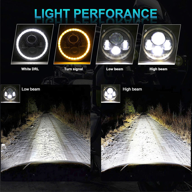 7 Polegada led farol branco ha - Headlight Aiming Tool avaliação e preço